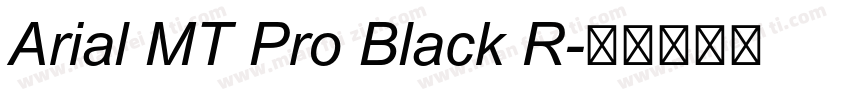 Arial MT Pro Black R字体转换
